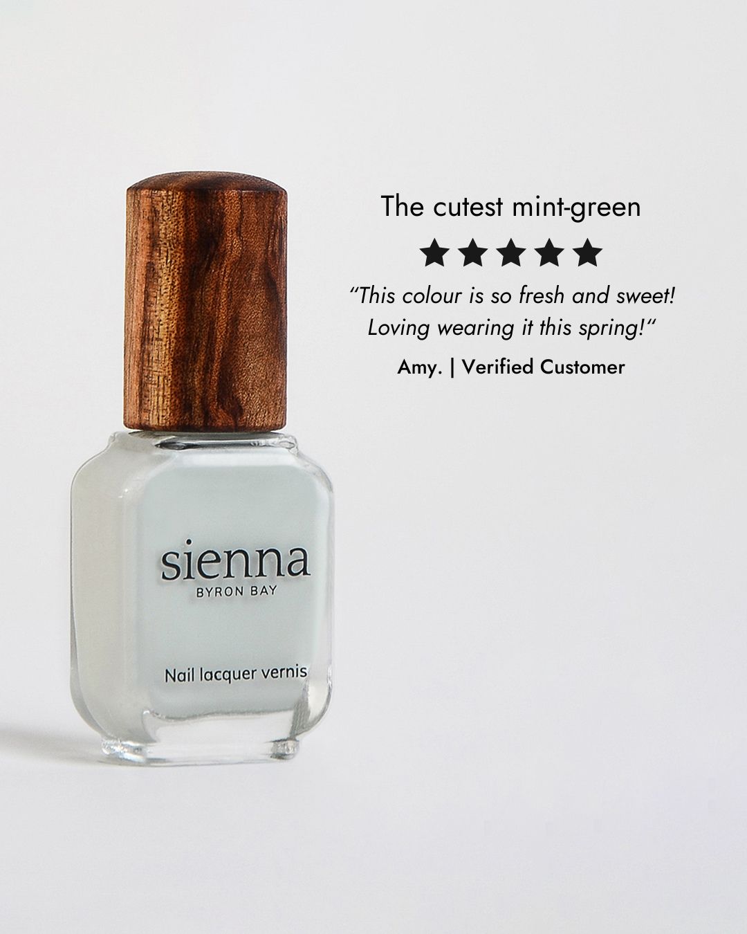 soft sage nail polish with 5 star review