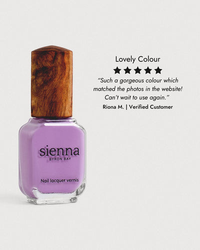 Mid-tone lilac nail polish 5 star reviews