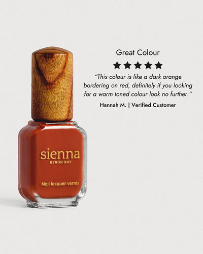 Deep terracotta nail polish 5 star review
