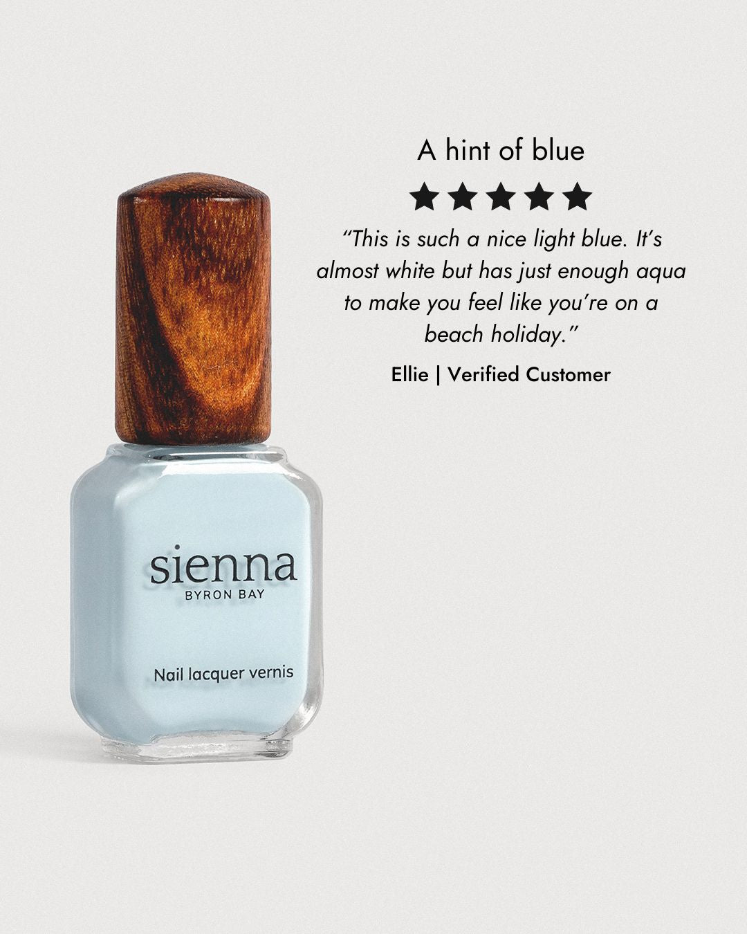 Pastel blue nail polish 5 star review