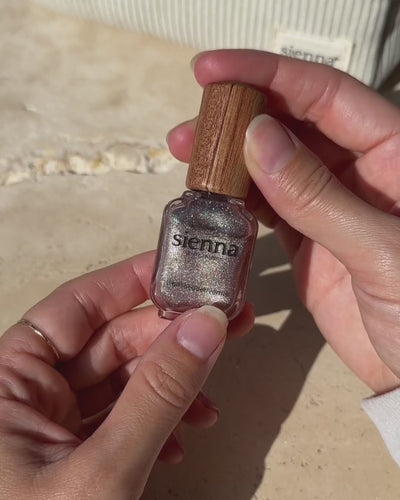 Nebula painted on nails video