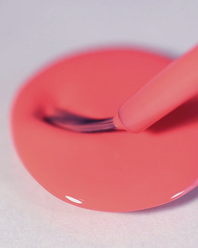 Swirl video of Grapefruit Pink nail polish bottle by Sienna Byron Bay