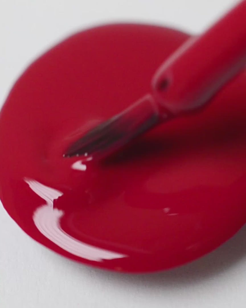 classic red nail polish swirl video