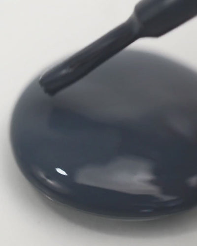 blue-grey nail polish swirl video