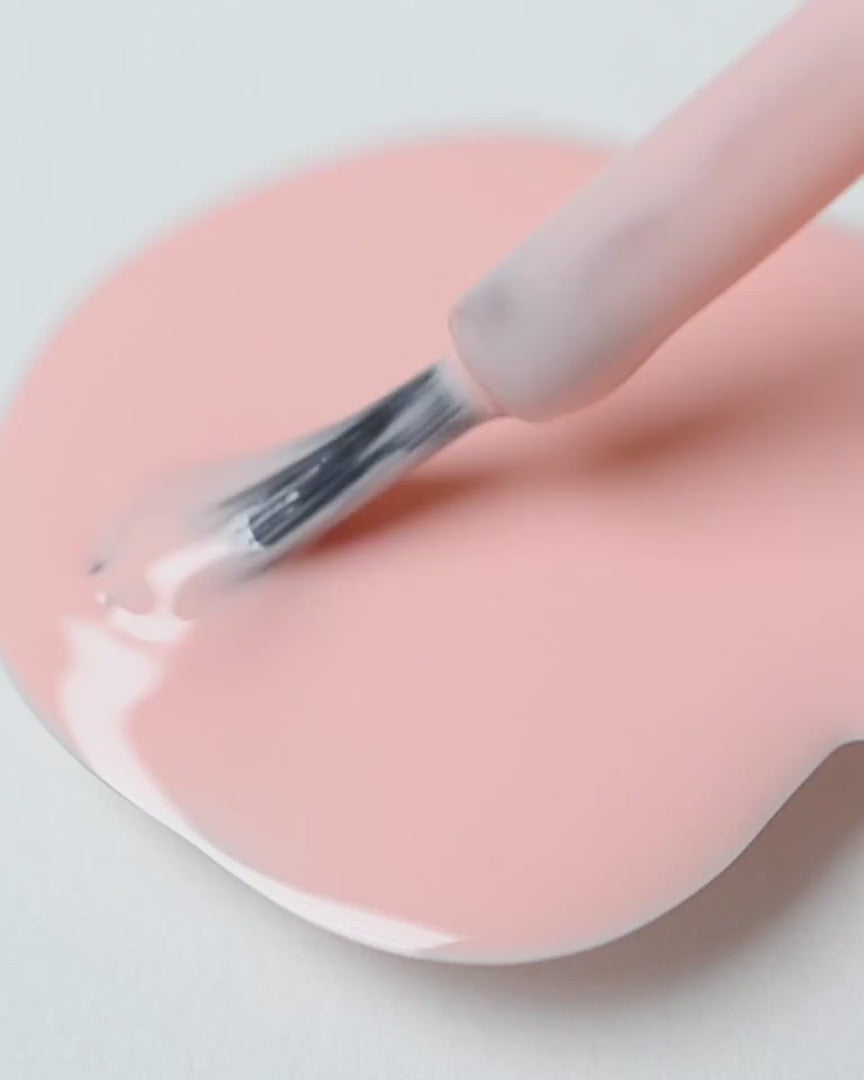 pastel pink nail polish swirl video with brush