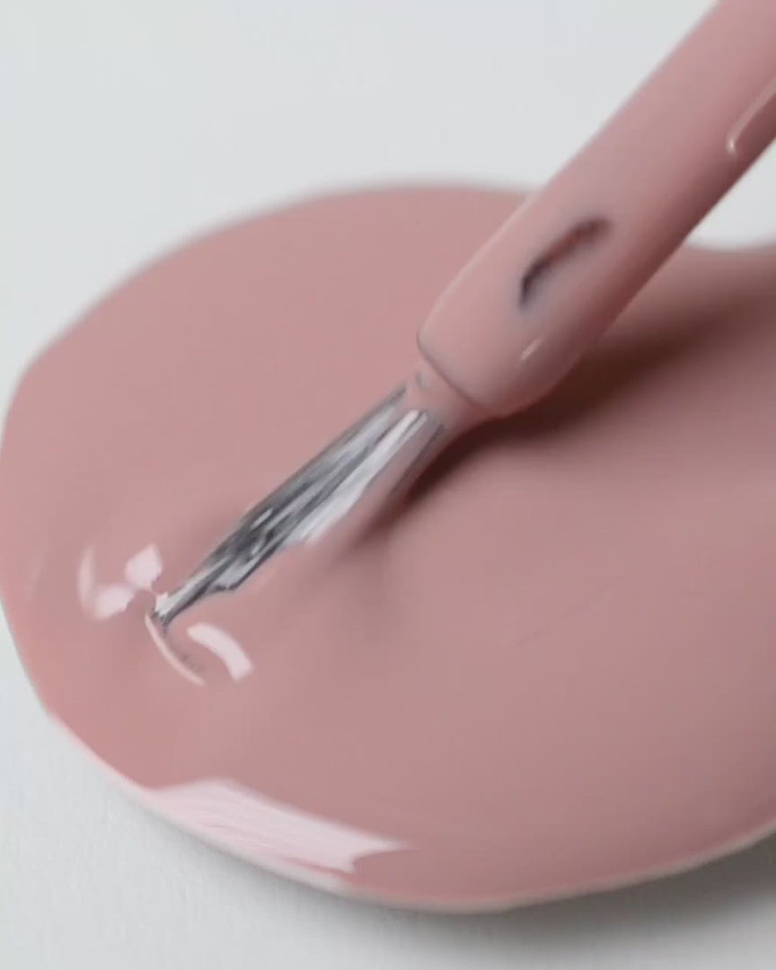 Dusty rose nail polish swirl video with brush