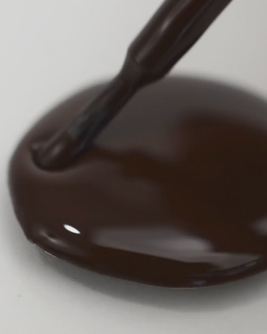 chocolate brown nail polish swirl video