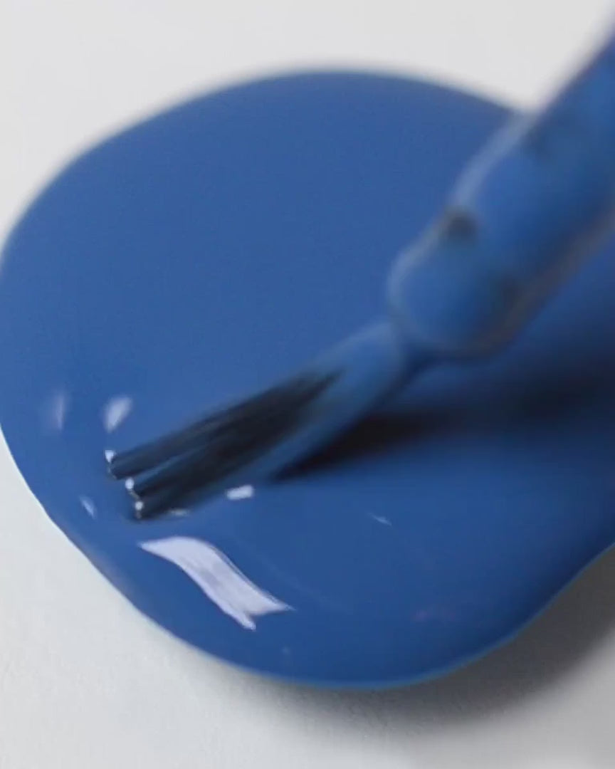 Swirl video electric blue nail polish by Sienna Byron Bay