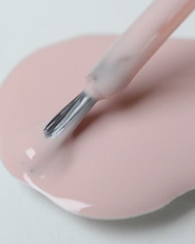 Light champagne pink nail polish swirl video